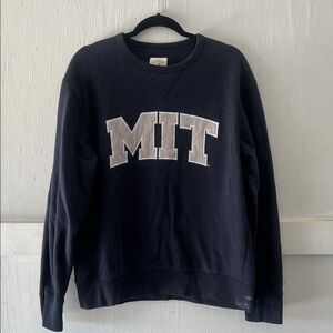 League MIT Navy Crewneck Sweater